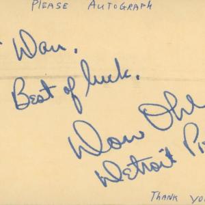 Photo of Don Ohl original signature