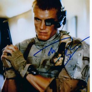 Photo of Universal Soldier Dolph Lundgren signed photo