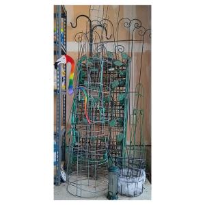 Photo of LOT 252: Garden Party- A Collection of Metal Outdoor Spikes, Tomato Cages, Folda