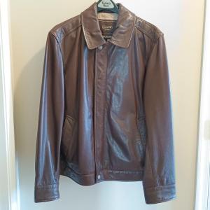 Photo of LOT 262: Coach Men's Large Brown Leather Jacket
