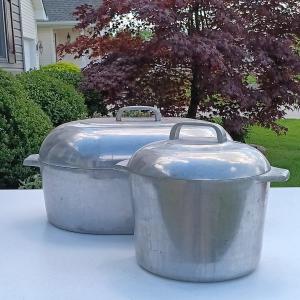 Photo of LOT 256: Aluminum Wagner Ware Stock Pot & Magna Lite Roaster