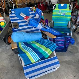 Photo of LOT 242: Tommy Bahama Umbrellas (3), Beach Chairs & More