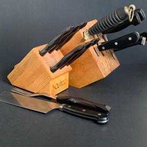 Photo of LOT 213: Cutco Knife Set w/Cutco Block & Henckel Knifes & More