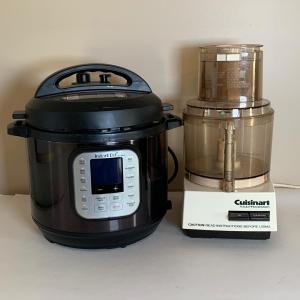 Photo of LOT 182: Instant Pot Pressure Cooker: #Duo Nova Black SS 60 & Cuisinart Food Pro