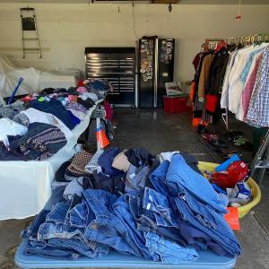 Photo of Multi family sale - clothes, toys, exercise bike, lots of free stuff too!