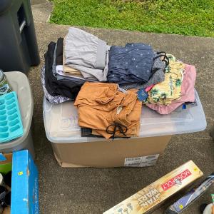 Photo of Yard Sale - lots of clothes! 9a bc of RAIN!