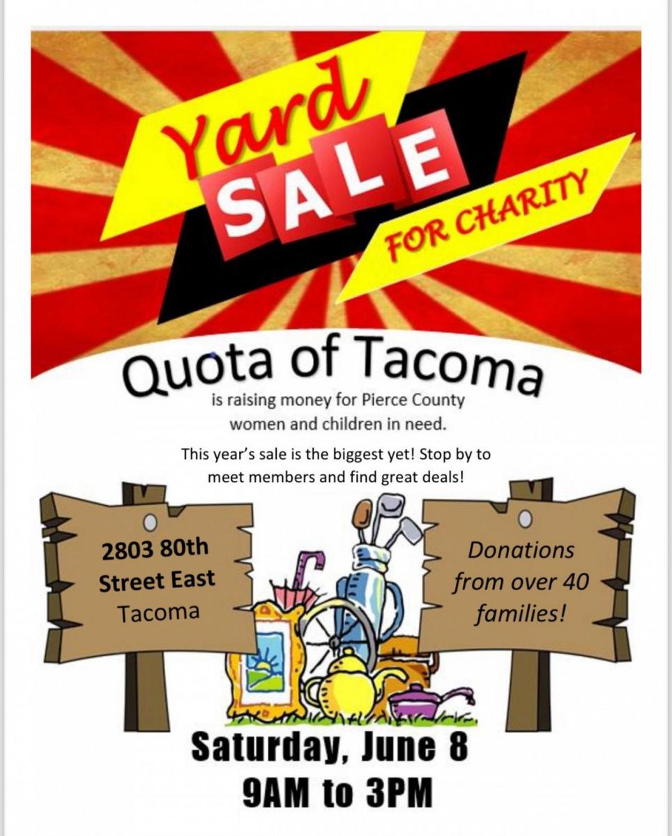 Photo 1 of Quota of Tacoma Charity Garage Sale