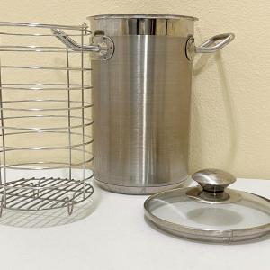 Photo of TABLETOPS UNLIMITED ~ Stainless Steel Asparagus Pot With Strainer