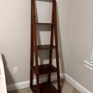 Photo of Multi-Tier Wooden Shelving Unit