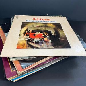 Photo of LOT 137: Classic Folk Rock Americana Vinyl Record Albums - Bob Dylan, Janis Jopl