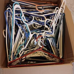 Photo of Large box of assorted multi colors Clothes hangers