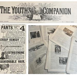 Photo of Lot of 23 ANTIQUE Newspapers 1890 - Youth's Companion Boston
