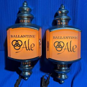 Photo of Pair of Vintage 1961 Ballantineâ€™s Bar Lanterns