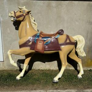 Photo of LOT 82: Vintage Fiberglass Carousel Horse