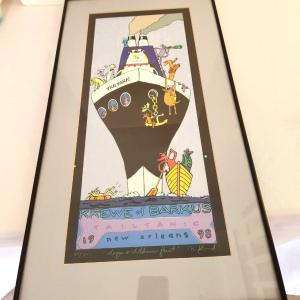 Photo of Lot #26 Very Rare Krewe of Barkus Mardi Gras Signed/numbered print - 1st in the 