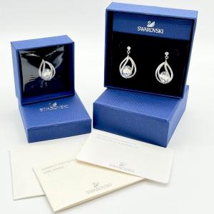 Photo of SWAROVSKI ~ Crystal Pendant With Necklace & Earrings