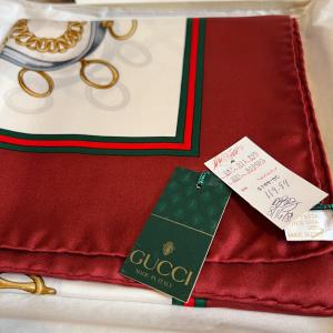 Photo of NWT Gucci Silk 34” Square Scarf