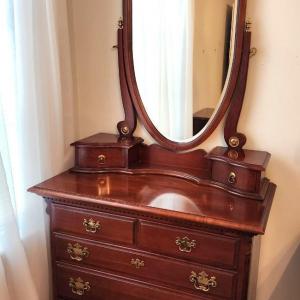 Photo of Lot #16 Lovely Lexington Dresser with Beveled Mirror