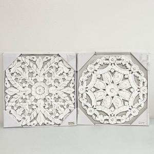 Photo of Pair (2) Wooden Shaby Floral Wall Decor