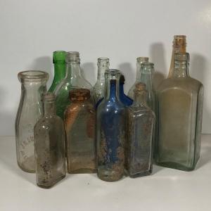 Photo of LOT 268: Vintage Glass Bottles including Robert Kennedy Wheaton Bottle
