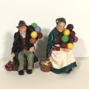 Photo of LOT 261: Vintage Royal Doulton Balloon Figurines - The Old Balloon Seller HN1315
