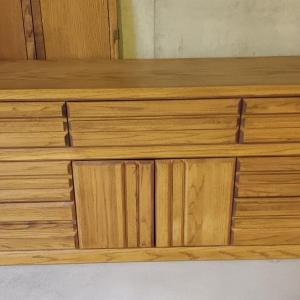 Photo of Wambold Fine Furniture seven Dresser with Mirror and center chest storage