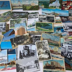 Photo of 100+ Vintage Postcards Lot - Linens Real Photo Chromes Transportation Travel +++