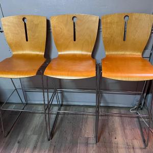 Photo of Set of 3 Bar Height Stools