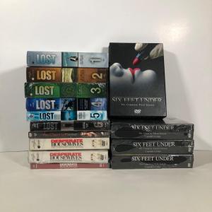 Photo of LOT 28: Complete DVD Series of LOST w/ Six Feet Under Box Sets, Desperate Housew