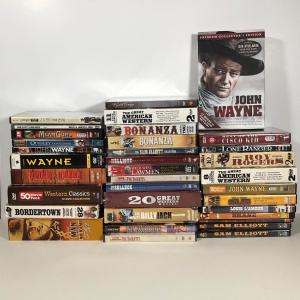 Photo of LOT 23: Large Collection of Western Movies on DVD - John Wayne, Sam Elliot, Tom 