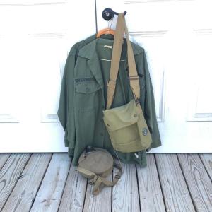 Photo of LOT 187: Vintage Military Collection - Bag Marked 1940, Canteen w/ Pouch, Jersey