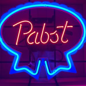 Photo of Pabst Blue Ribbon PBR neon ~ New Old Stock