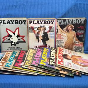 Photo of Lot of 13 Issues of Playboy 1979-1982