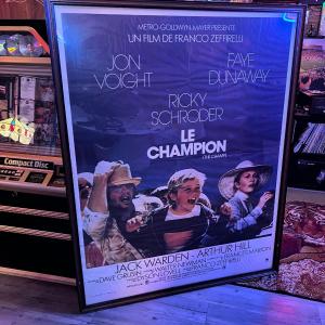 Photo of Large Framed French Movie Subway Poster of The Champion