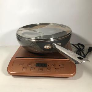 Photo of LOT 200: Copper Chef Induction Cooktop Model KC16067-00300 & Thomas Pro Cookware