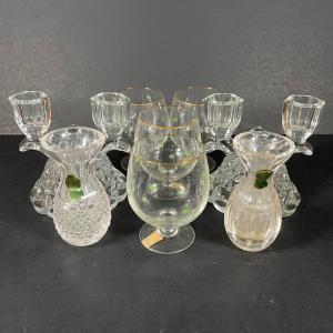Photo of LOT 207: Collection Of Waterford Glass & Crystal Candle Holders