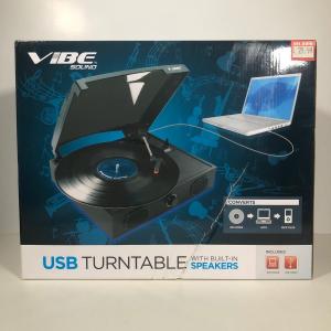 Photo of LOT 182: NIP Vibe Sound USB Turntable w/ Built-in Speakers