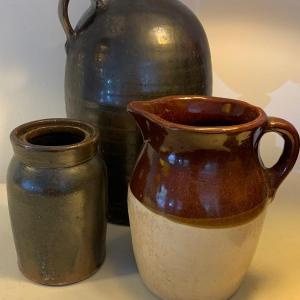 Photo of Antique Stoneware Crocks Lot