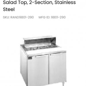 Photo of Randall salad top commercial cooler stainless steel