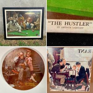 Photo of LOT 62: "The Hustler" by Arthur Sarnoff Framed Print, "The Cobbler" Collectors P