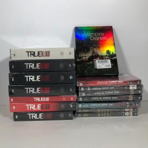 Photo of LOT 49: HBO's True Blood S1-7 NIP DVDs, The Vampire Diaries S1 & American Horror