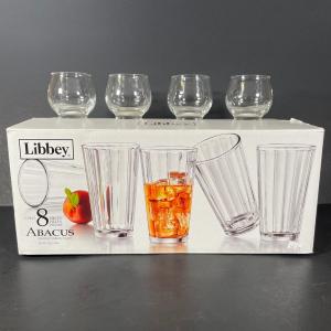 Photo of LOT 108: Libby Glassware - Abacus 8 Pieces w/ Box & 4 Cocktail Cups