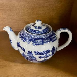 Photo of Blue and white teapot