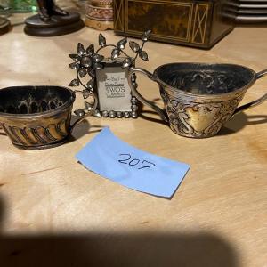 Photo of Lot of Three Silver Tone Odds and Ends