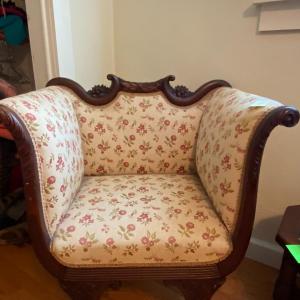 Photo of Vintage Victorian-Style Arm Chair,