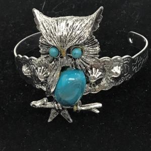 Photo of Turquoise stone owl bracelet