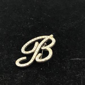 Photo of Letter B rhinestone pin