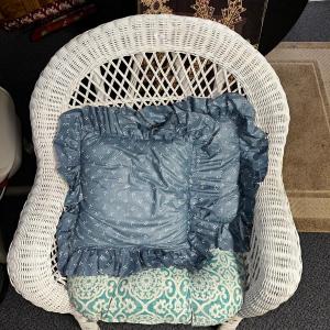 Photo of White Wicker Chair