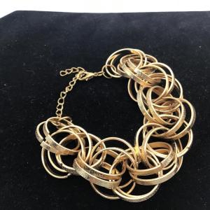 Photo of Gold toned linked bracelet