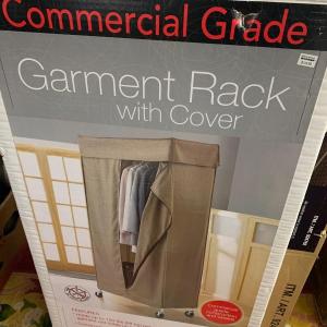 Photo of Commercial Grade Garment Rack w/ Cover New In Box